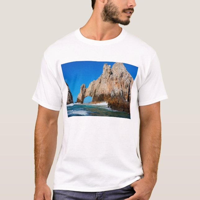 Waves Splashing On Beach T-Shirt (Front)
