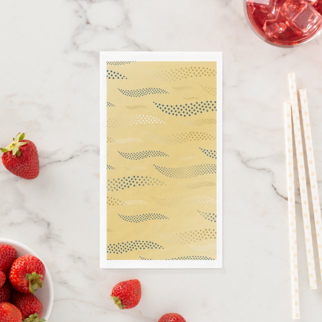Waves Tiger (stylised pattern) 1 Napkin (Insitu)