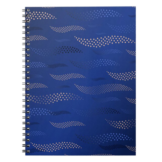 Waves Tiger (stylised pattern) 2 Notebook (Front)