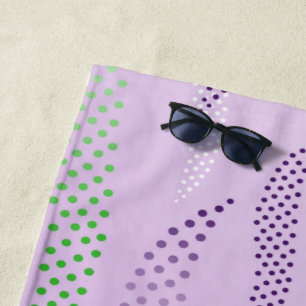 Waves Tiger (stylised pattern) 3 Beach Towel