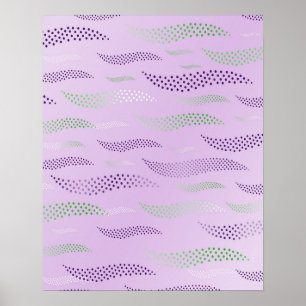 Waves Tiger (stylised pattern) 3 Poster
