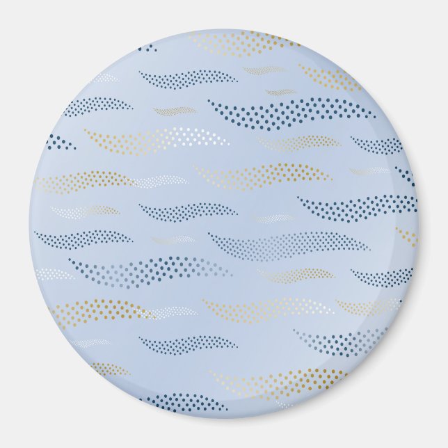 Waves Tiger (stylised pattern) 4 Magnet (Front)