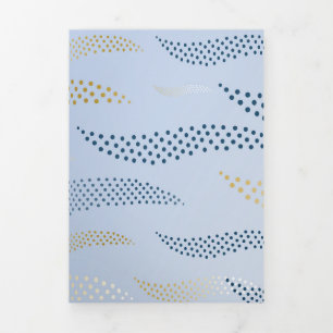 Waves Tiger (stylised pattern) 4 Tri-Fold Holiday Card