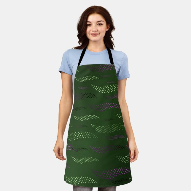 Waves Tiger (stylised pattern) 5 Apron (Worn)