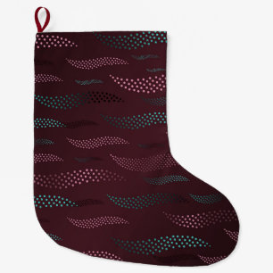 Waves Tiger (stylised pattern) 6 Large Christmas Stocking