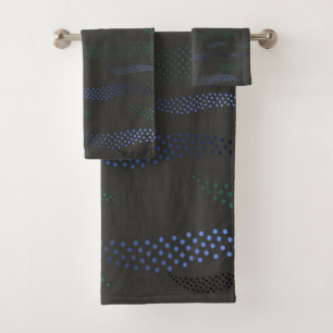 Waves Tiger (stylised pattern) 7 Bath Towel Set