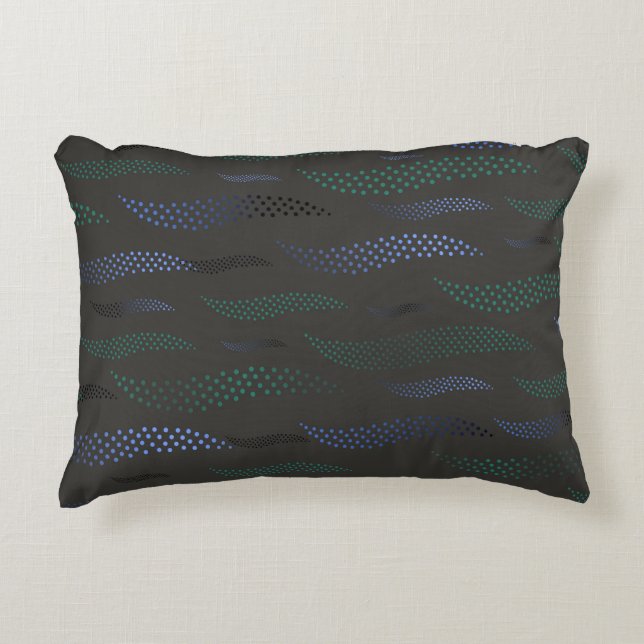 Waves Tiger (stylised pattern) 7 Decorative Cushion (Front)