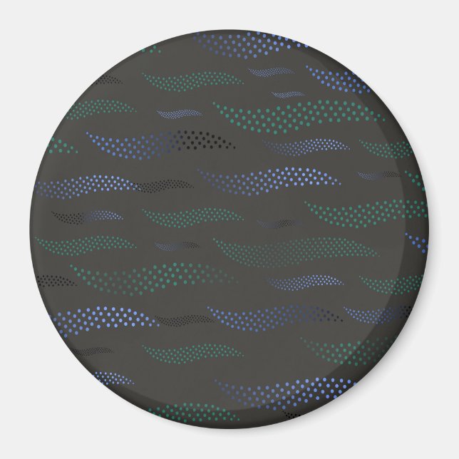 Waves Tiger (stylised pattern) 7 Magnet (Front)