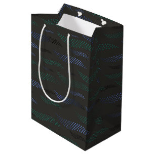 Waves Tiger (stylised pattern) 7 Medium Gift Bag