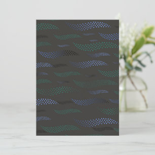 Waves Tiger (stylised pattern) 7 Thank You Card