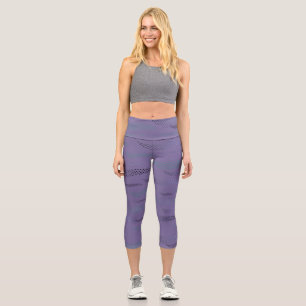 Waves Tiger (stylised pattern) 9 Capri Leggings