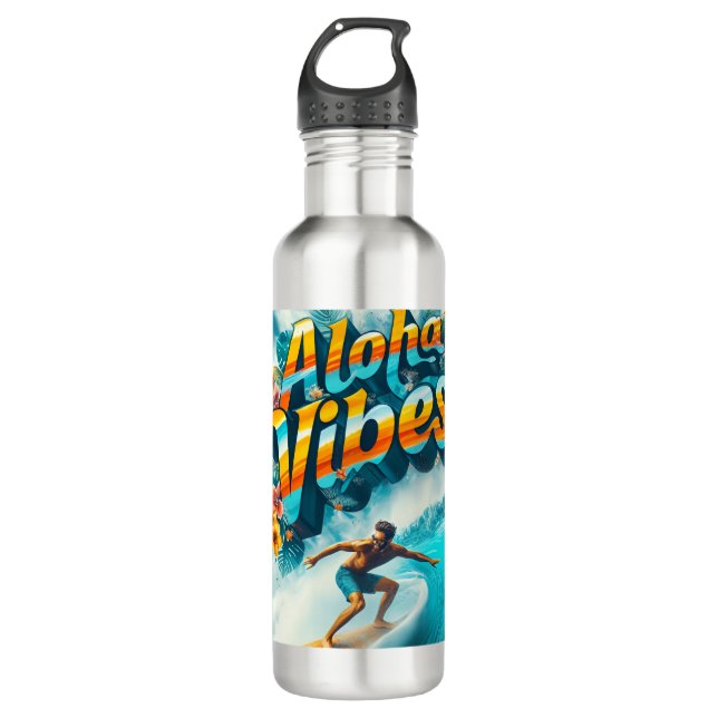 Waves &amp; Wanderlust Collection 710 Ml Water Bottle (Front)