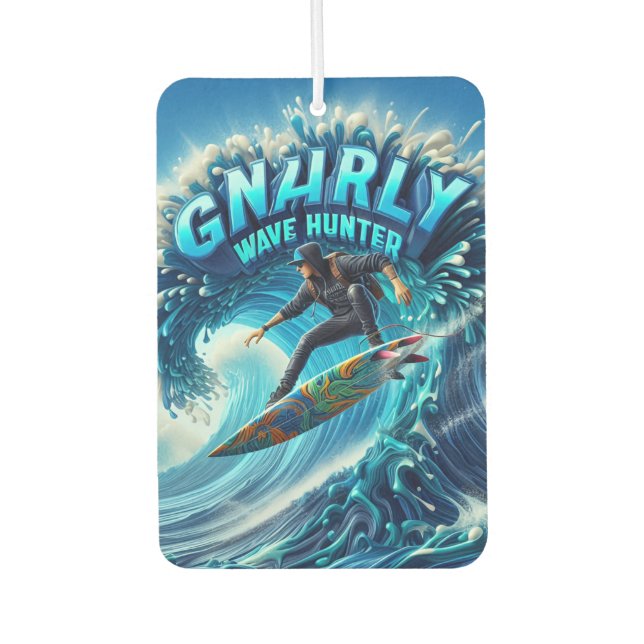 Waves & Wanderlust Collection Car Air Freshener (Front)