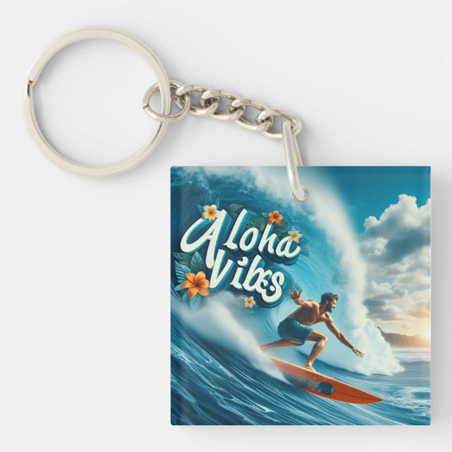 Waves & Wanderlust Collection Key Ring (Front)