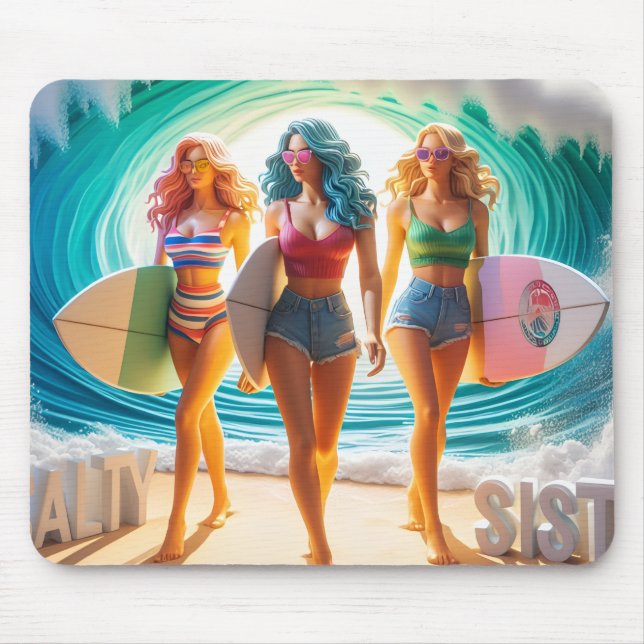 Waves & Wanderlust Collection Mouse Mat (Front)