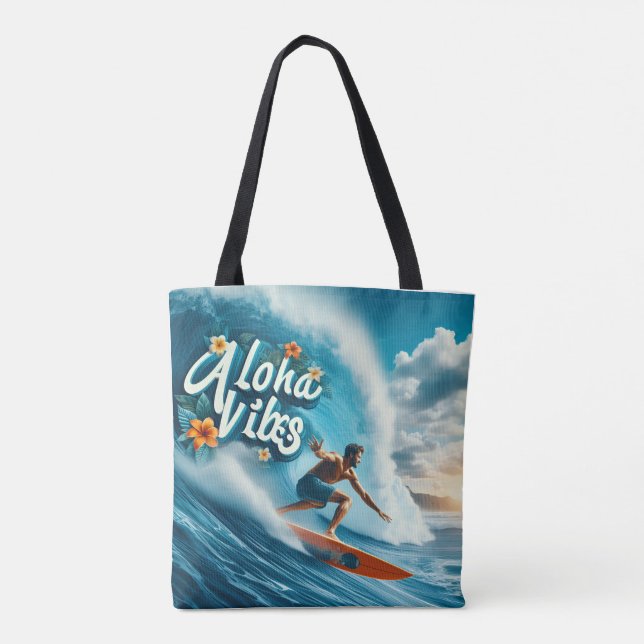 Waves & Wanderlust Collection Tote Bag (Back)