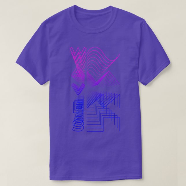 Waves Waveform Audio Digital Design Modular Gift 1 T-Shirt (Design Front)