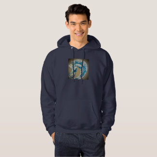 Waves within hoodie