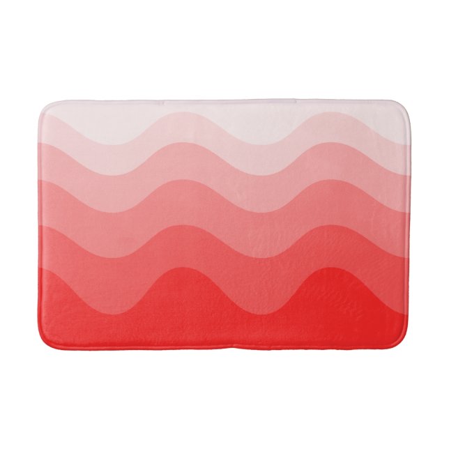 Wavey Stripe Modern Bath Mat (Front)