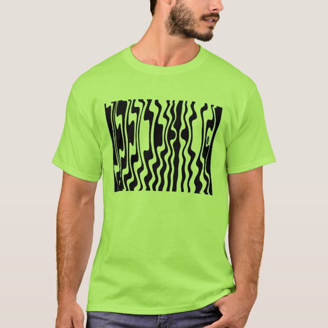 Wavey Stripey - Customised T-Shirt (Front)