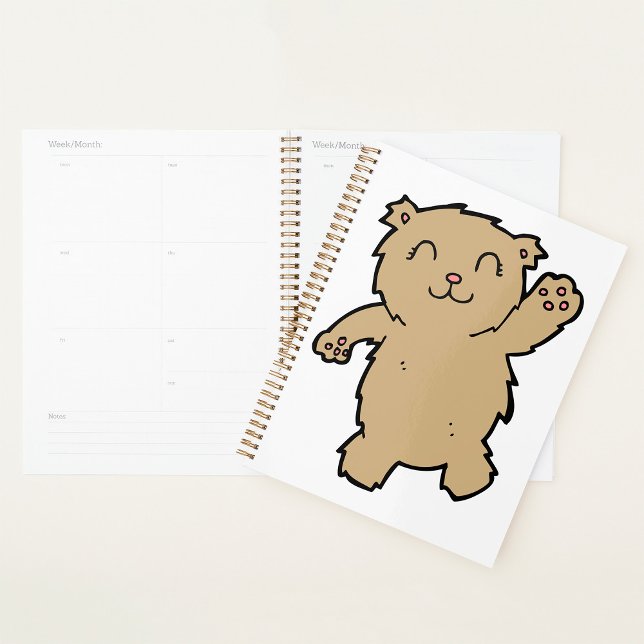 Waving Adorable Smiling Bear Planner (Creator Uploaded)