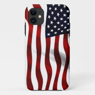 Waving American Flag iPhone 11 Case