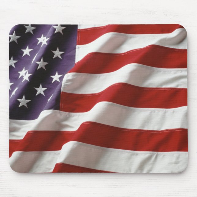 Waving American Flag Mousepad (Front)