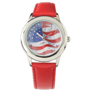 Waving American Flag Watch