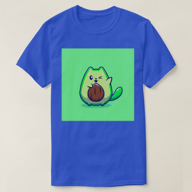 Waving Avocado Animal T-Shirt (Design Front)