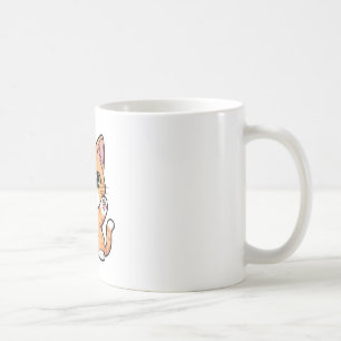 Waving Cute Orange Tabby Kitten Coffee Mug