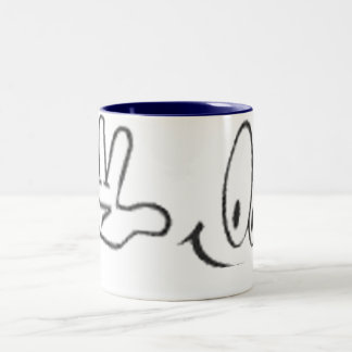 Waving Face Two-Tone Coffee Mug
