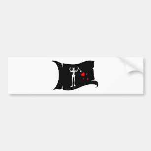 Waving Flag  #1 Blackbeard Bumper Sticker