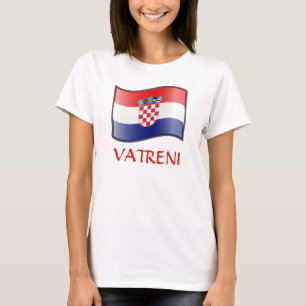 Waving Flag of Croatia Vatreni T-Shirt