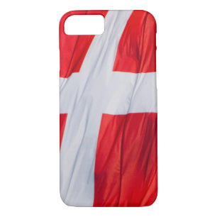 Waving Flag of Denmark iPhone 8/7 Case