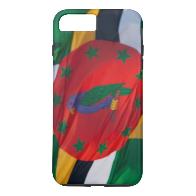 Waving Flag of Dominica Case-Mate iPhone Case (Back)