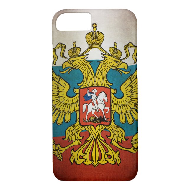 Waving flag of Russia Case-Mate iPhone Case (Back)