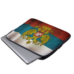 Waving flag of Russia Laptop Sleeve