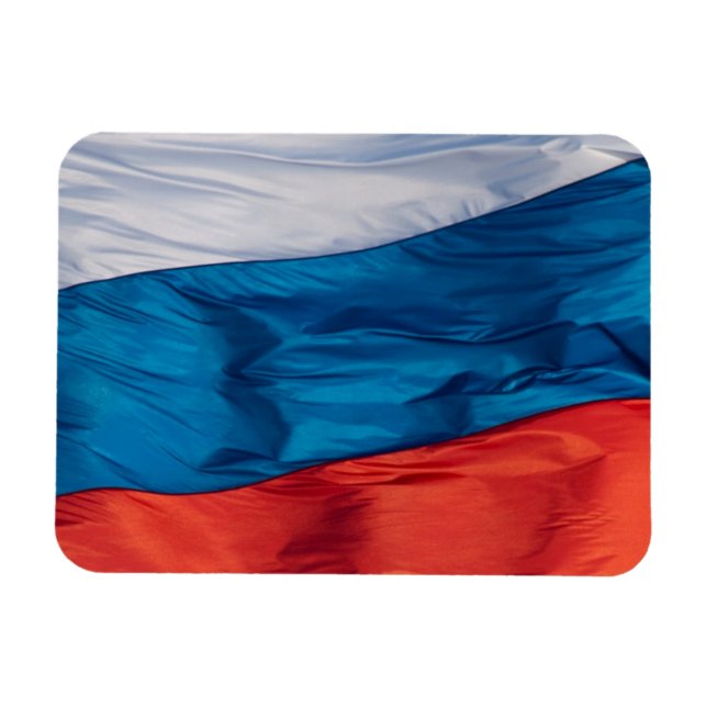 Waving Flag of Russia Magnet (Horizontal)