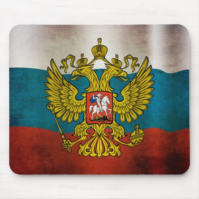Waving flag of Russia Mouse Mat (Front)