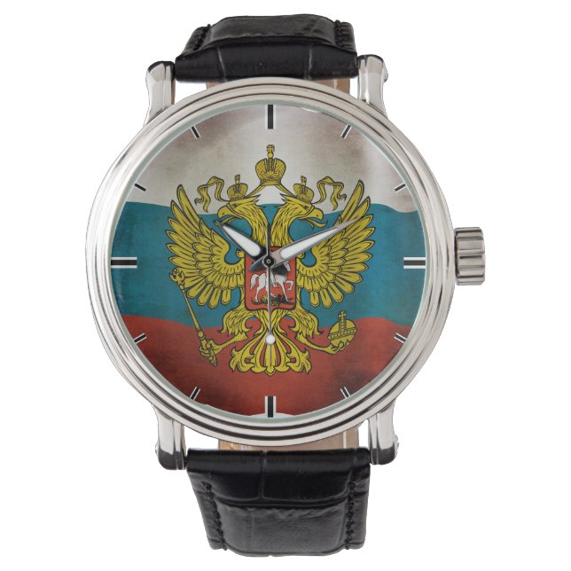 Waving flag of Russia Watch (Front)
