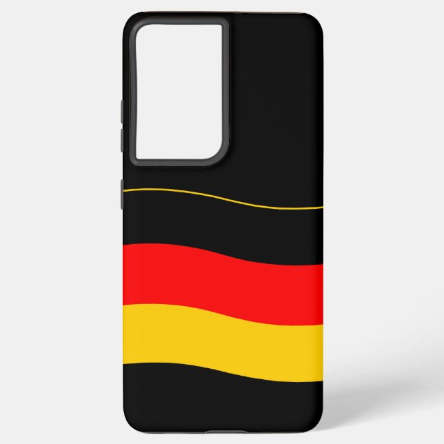 Waving German Flag Samsung Galaxy S21 Ultra Case (Back)