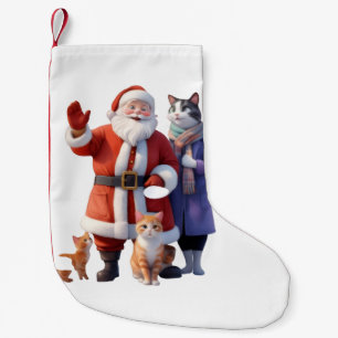 Waving Goodbye in the Snow Small Christmas Stocking