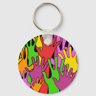 Waving Hands Key Ring