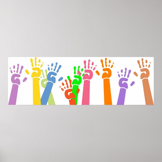 Waving Hands Poster (Front)