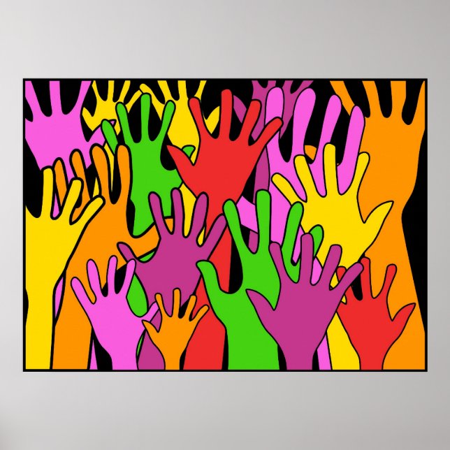 Waving Hands Poster (Front)