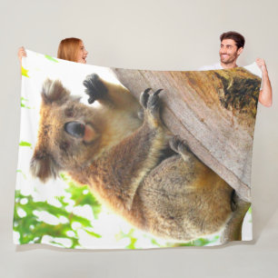 WAVING KOALA FLEECE BLANKET