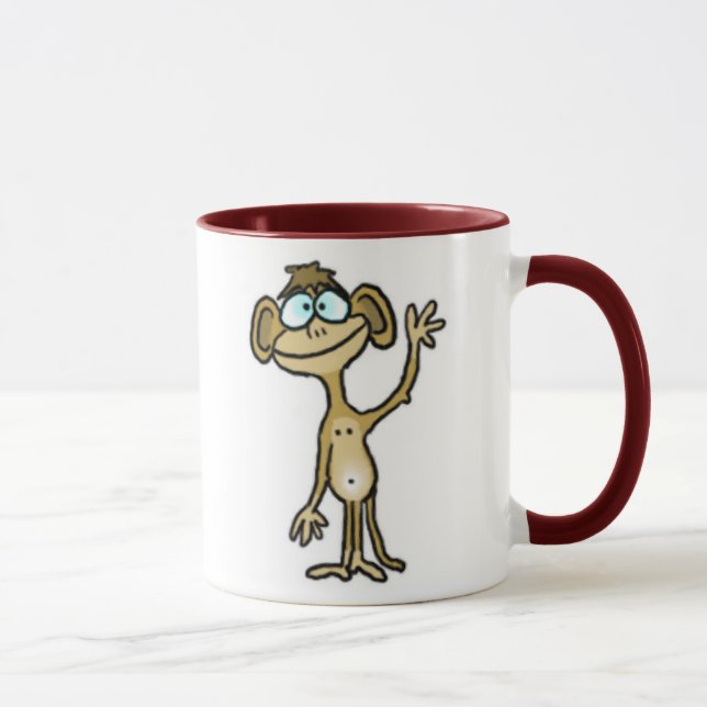 Waving Monkey Mug (Right)