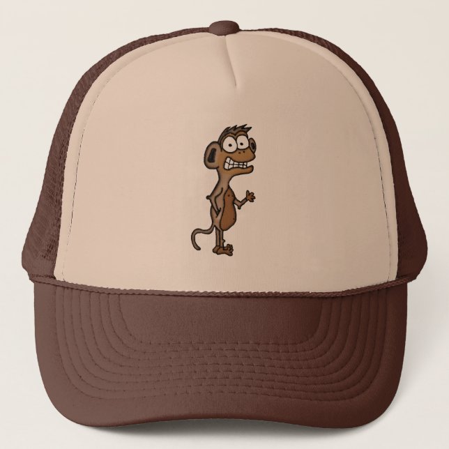 Waving Monkey Trucker Hat (Front)
