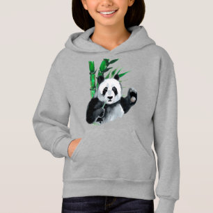 Waving Panda and Bamboo