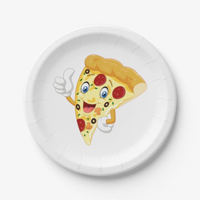 Waving Pizza Plate (Front)